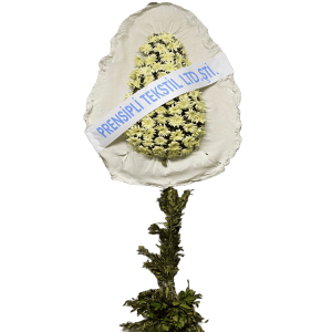 Beyaz Gerbera Çelenk