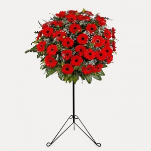 Kırmızı Gerbera Ferforje