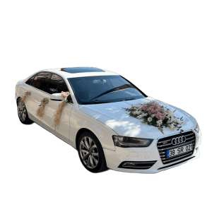 Beyaz Pembe Gelin Arabası